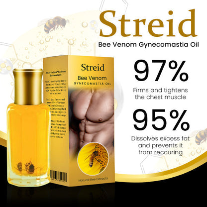 Streid™ Bee Venom Gynecomastia Oil - Grab your 80% discounts with 30-days Money-Back Guarantee!..