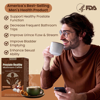 FLYCARE™ Prostate Healthy Mushroom Coffee 🔥 Last Day Sale Off 70%🔥